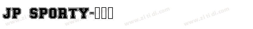 JP Sporty字体转换